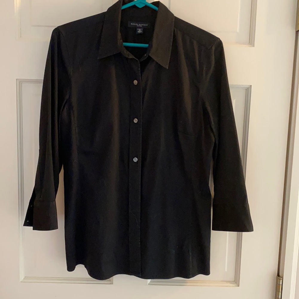 Banana Republic 3/4 sleeve stretch fitted med tall
